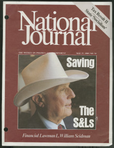 Bill Seidman on the Cover of the "National Journal" 1990