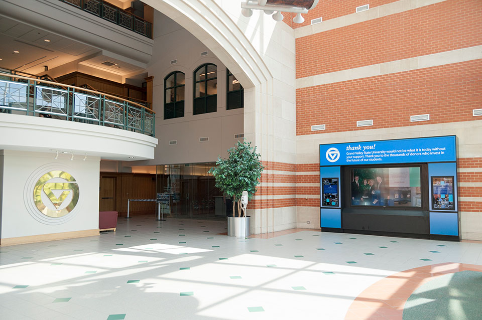 Grand Valley University Foundation Creates Touch Screen Donor Recognition Exhibit